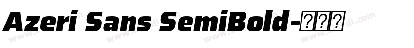 Azeri Sans SemiBold字体转换